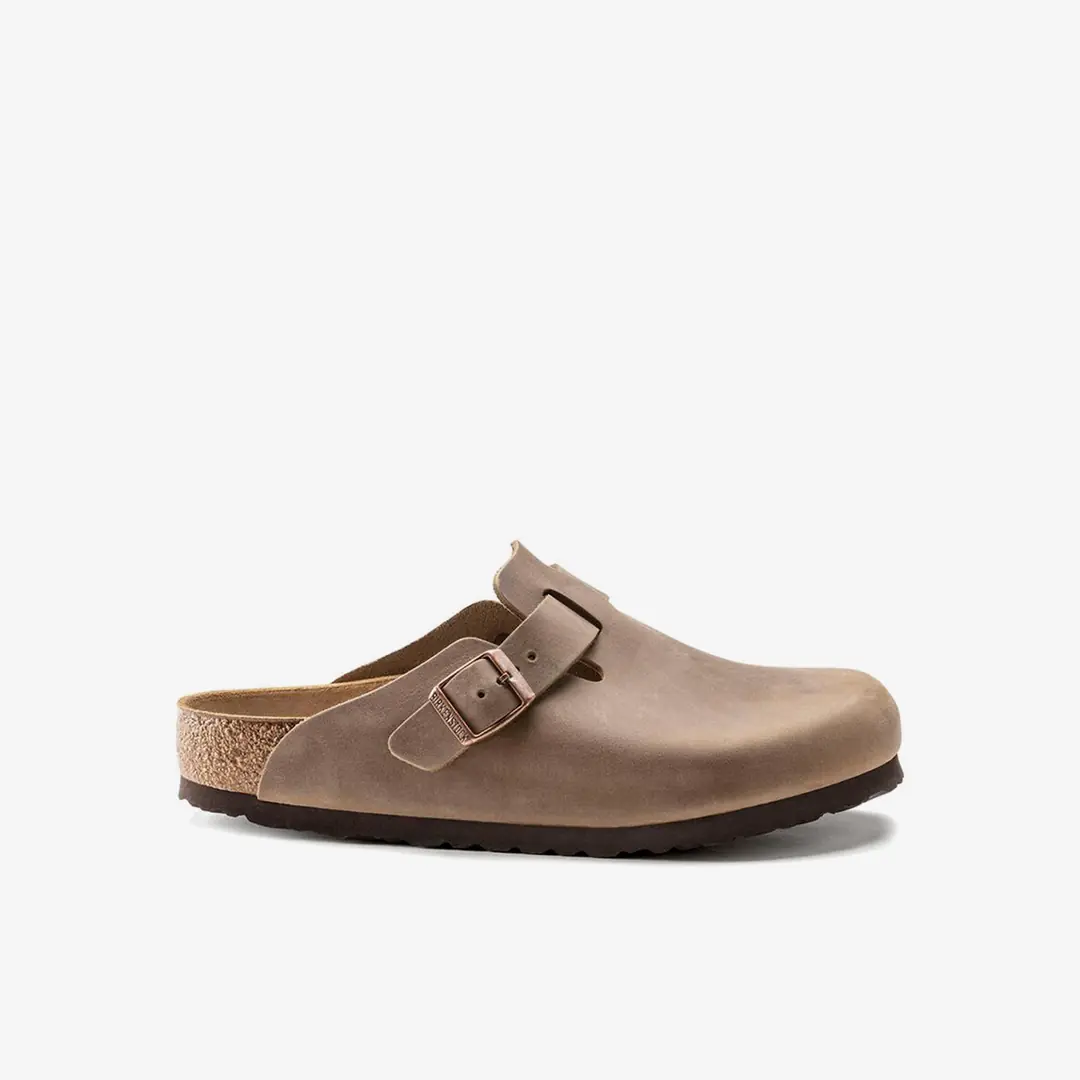 Birkenstock Boston Erkek Kapalı Ev Terliği - Bej