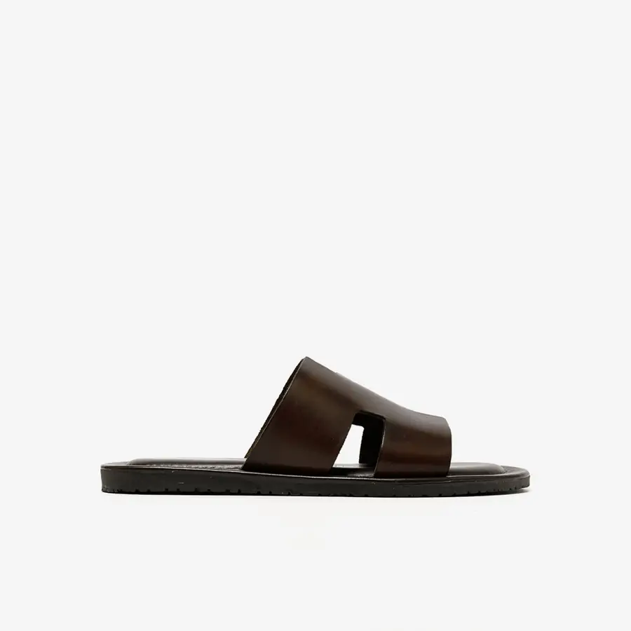 The Sandals Factory Leather Erkek Bantlı Terlik