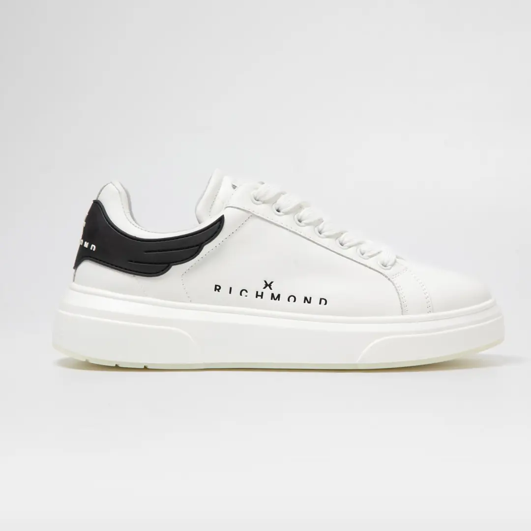 John Richmond  Erkek Kalın Taban Sneaker - Beyaz