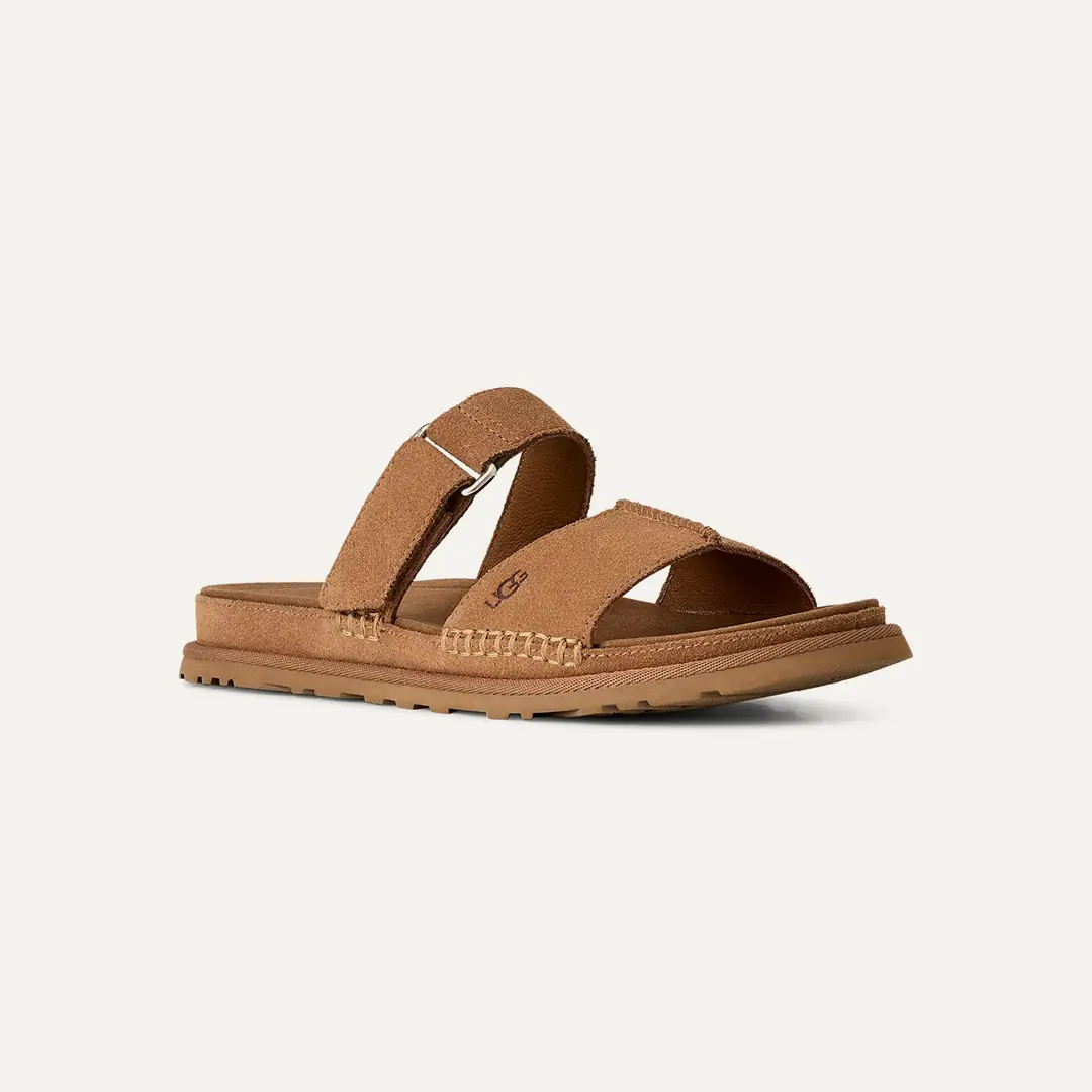 Ugg W GOLDENGAZE SLIDE Kadın Çift Bantlı Terlik - Taba