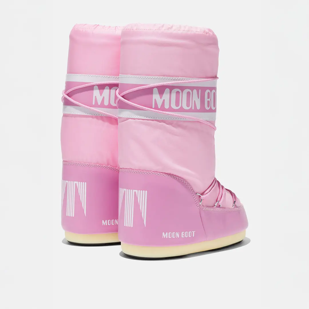 Moon Boot Icon Nylon Kız Çocuk Kar Botu - Pembe