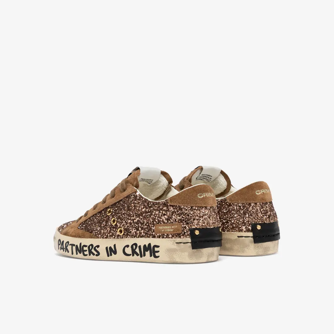 Crime London DISTRESSED Kadın Sneaker - Kahverengi
