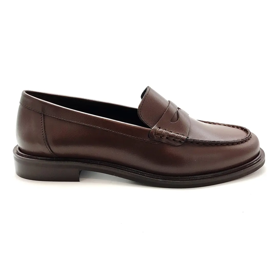 Elisa Lanci  Kadın Loafer - Koyu Kahverengi