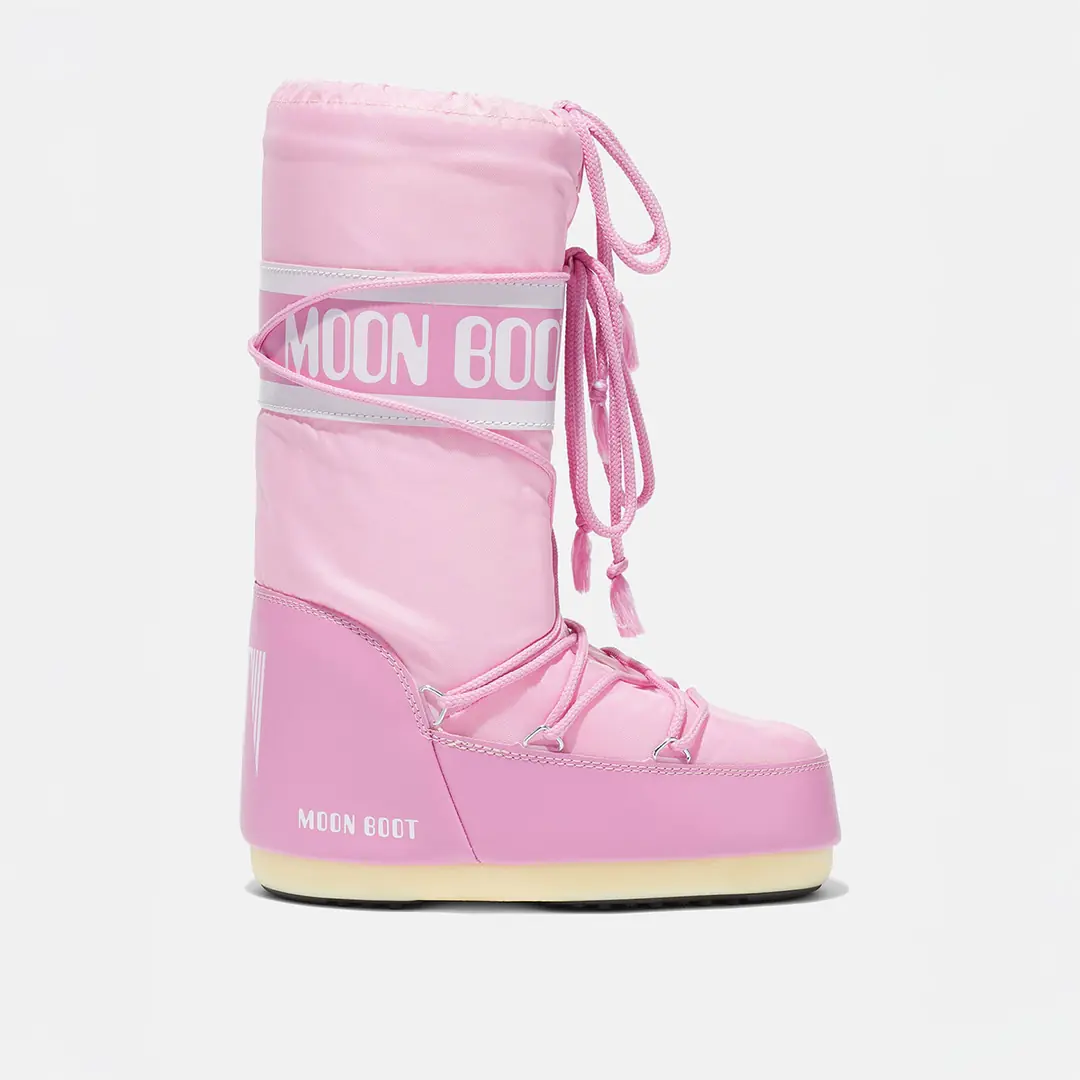 Moon Boot Icon Nylon Kadın Kar Botu - Pembe