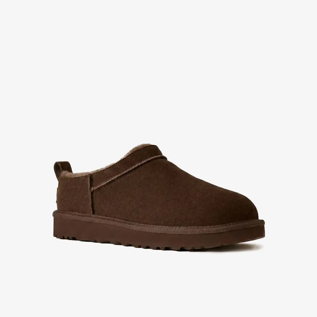 Ugg Classic Micro Erkek Terlik - Koyu Kahverengi