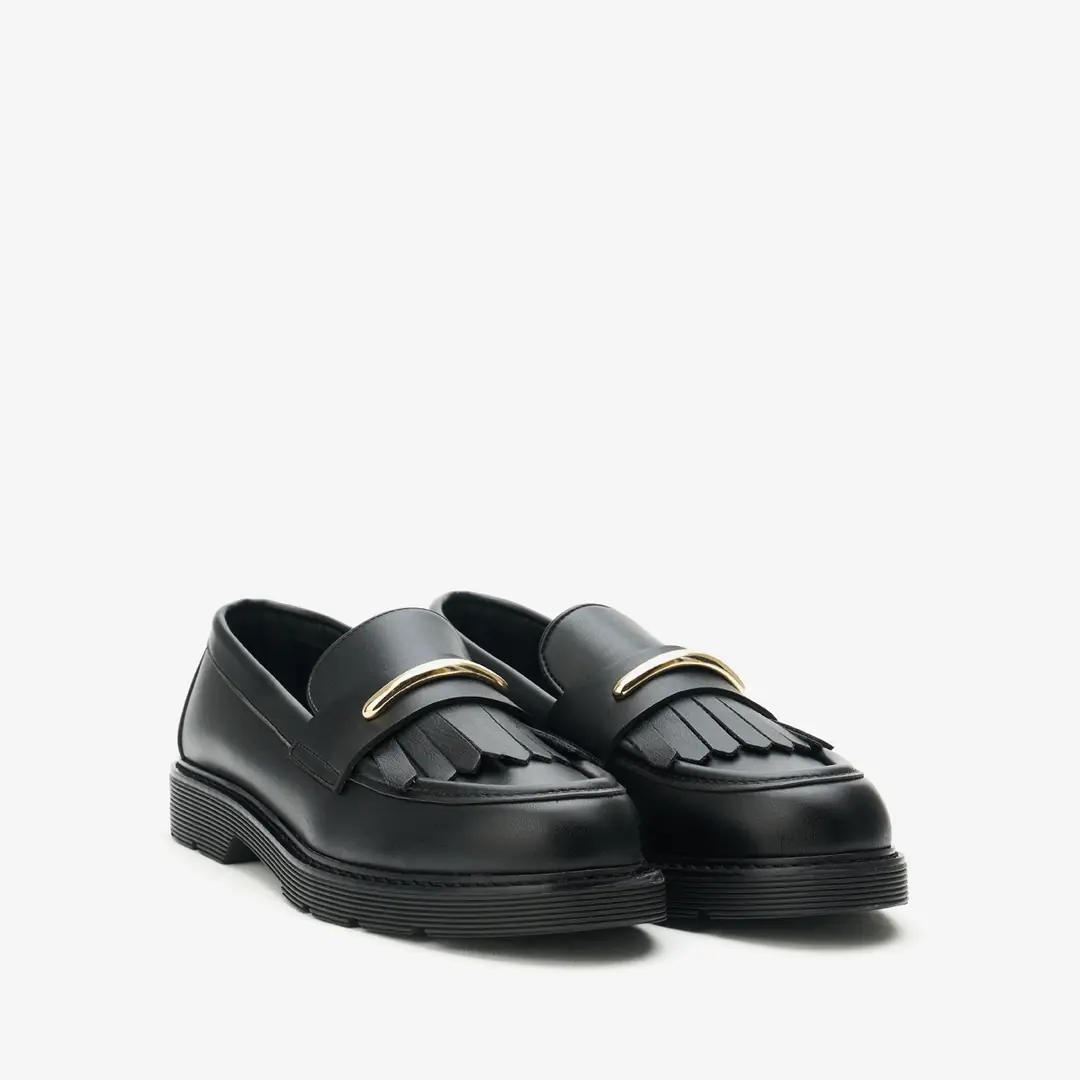 Nacree  Kadın Loafer - Mat Siyah