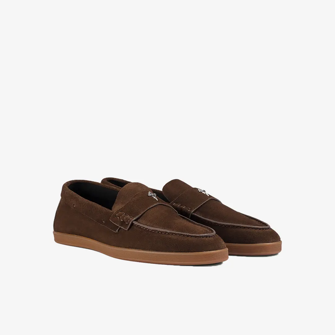 Paciotti Suede Erkek Loafer - Kahverengi