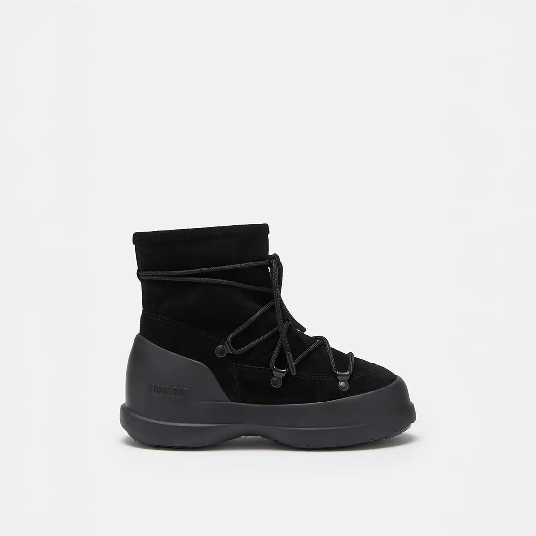 Moon Boot Luna Boot Suede Kadın Bağcıklı Bot - Siyah