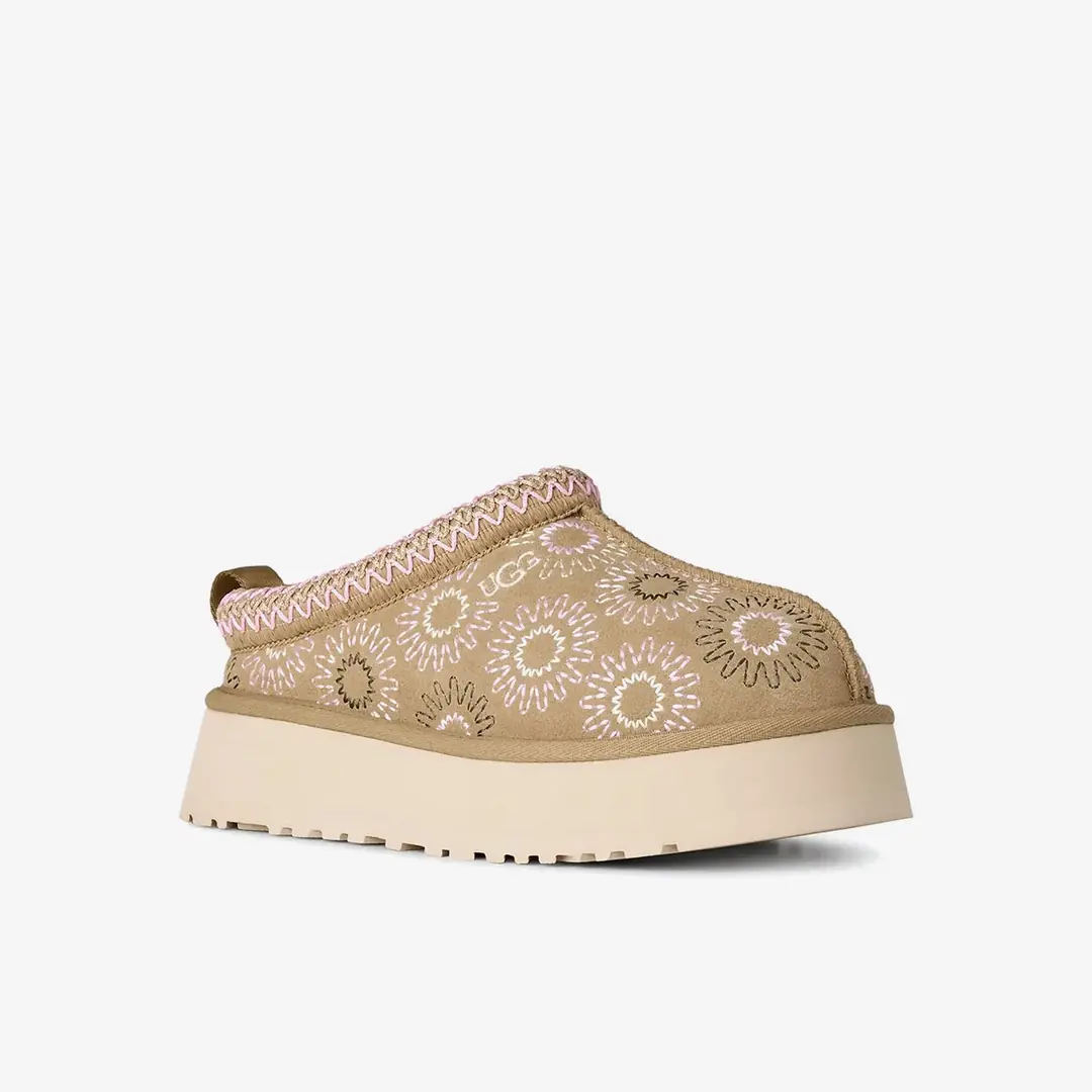 Ugg Tazz Sun Stitch Kadın Kapalı Terlik - Koyu Bej