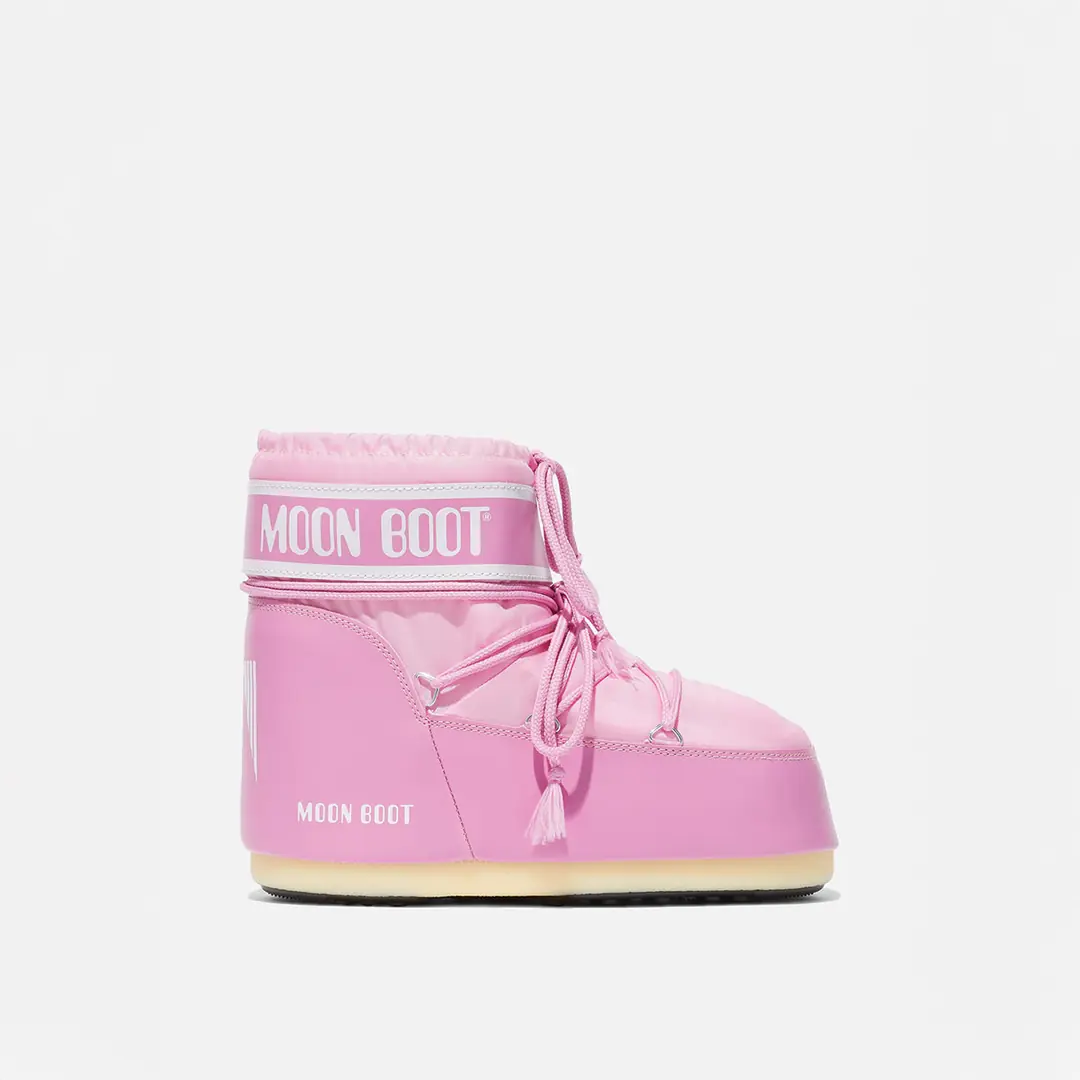 Moon Boot Icon Low Nylon Kız Çocuk Kar Botu - Pembe