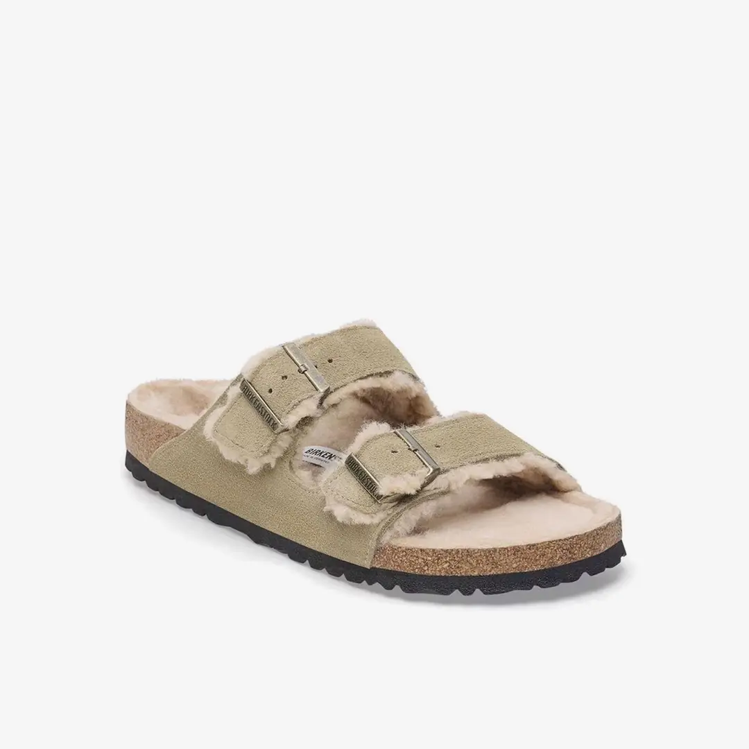 Birkenstock Arizona VL Kadın Çift Bantlı Terlik - Bej