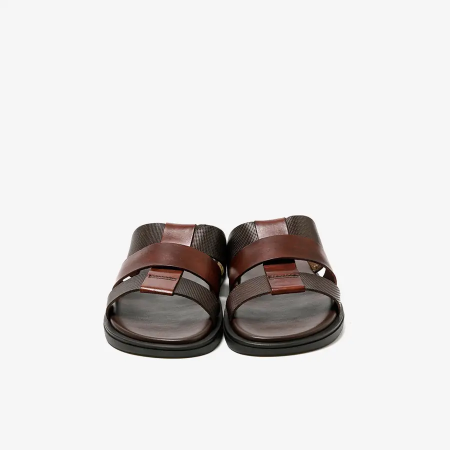 The Sandals Factory Leather Erkek Çok Bantlı Terlik