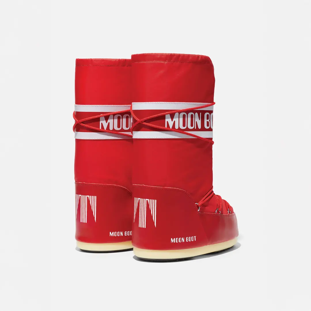 Moon Boot Nylon Erkek Çocuk Kar Botu - Kırmızı