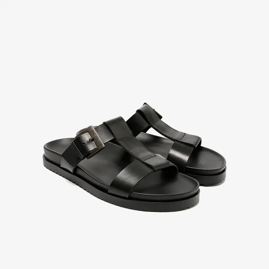 The Sandals Factory Leather Erkek Bantlı Terlik