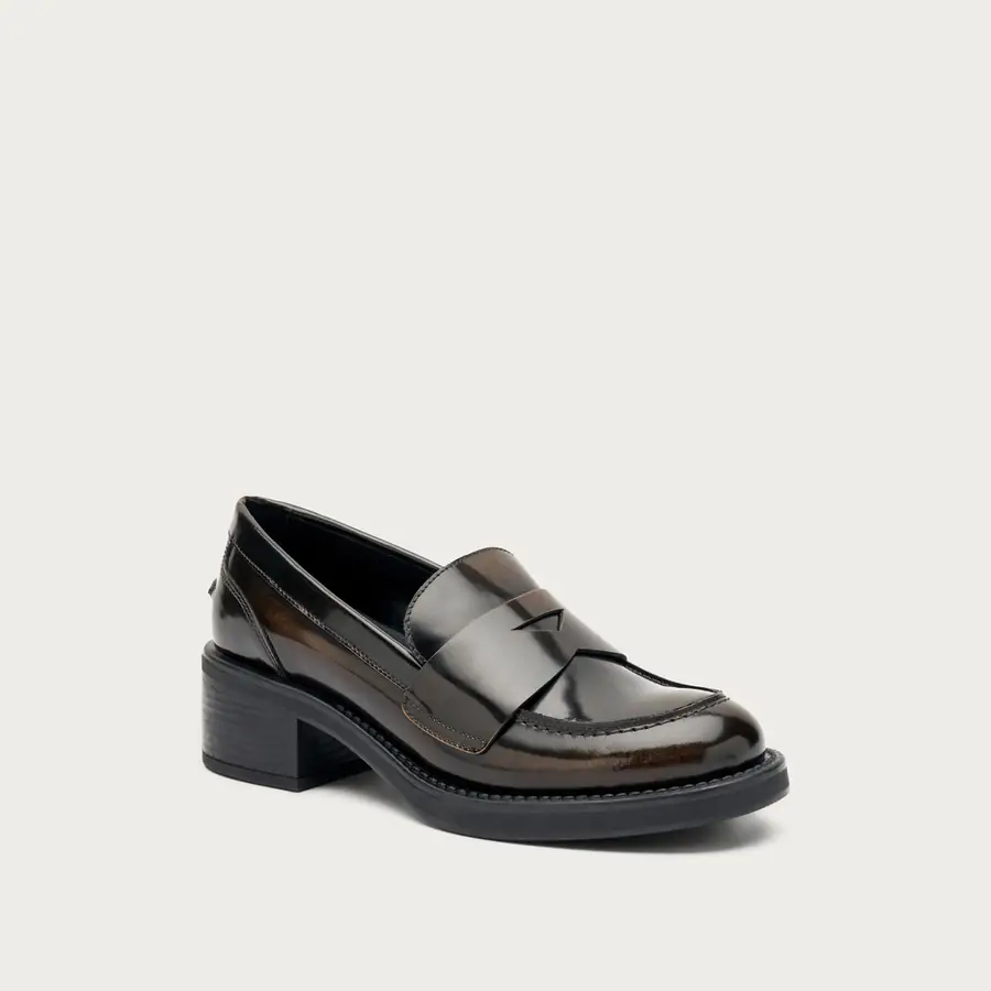 Frau Brush Kadın Topuklu Penny Loafer