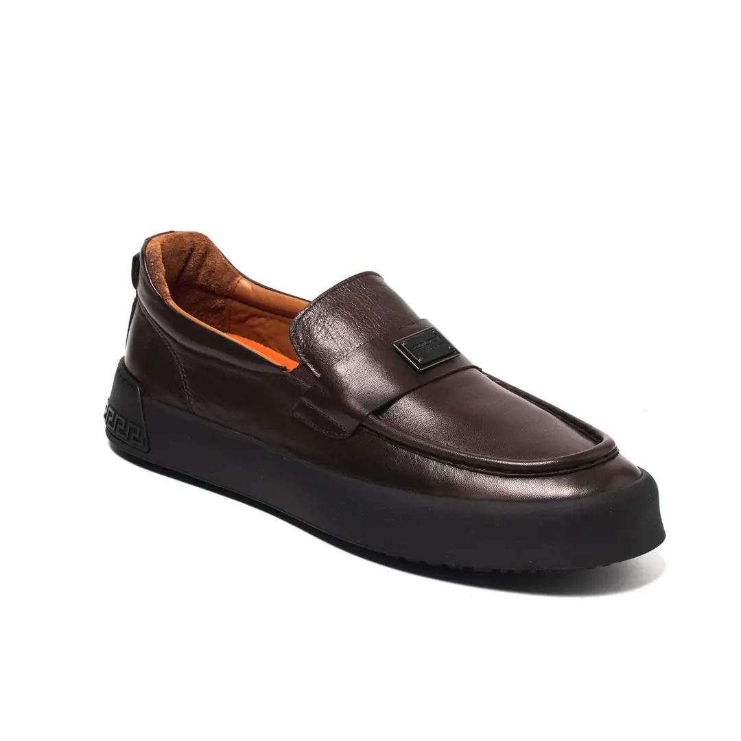John May  Erkek Tokalı Loafer - Koyu Kahverengi