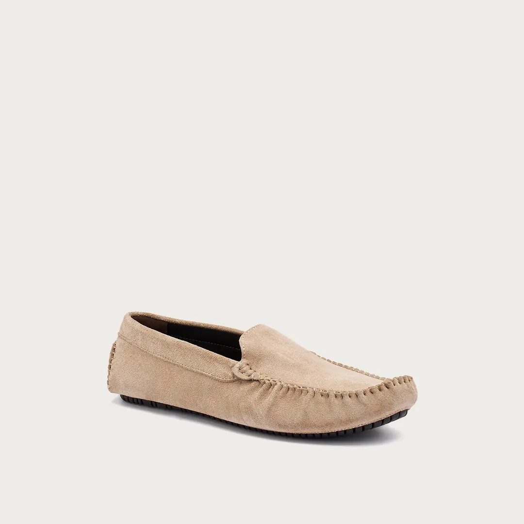 Frau Suede Driving Erkek Makosen - Bej