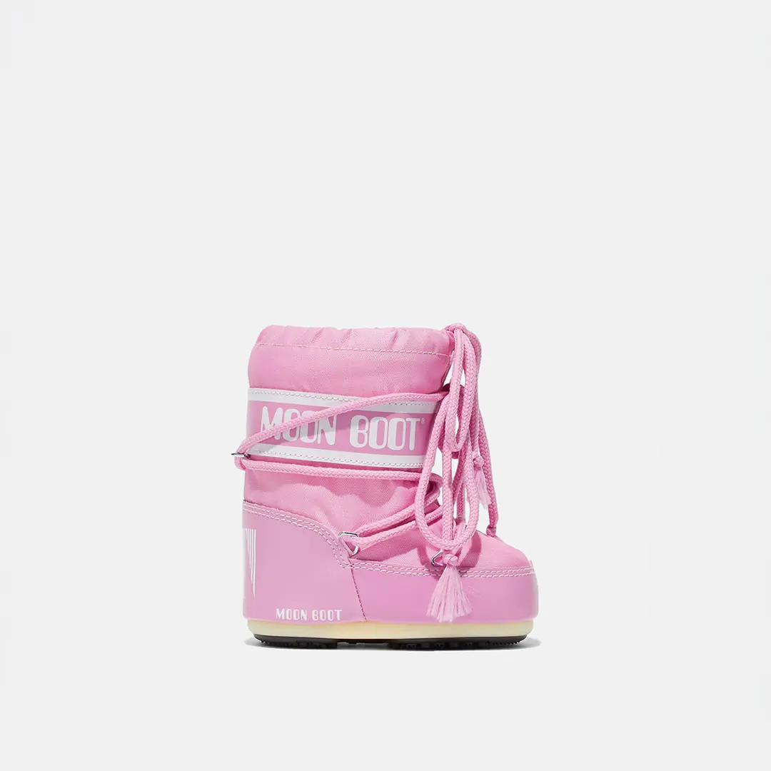 Moon Boot Mini Nylon Kız Çocuk Kar Botu - Pembe