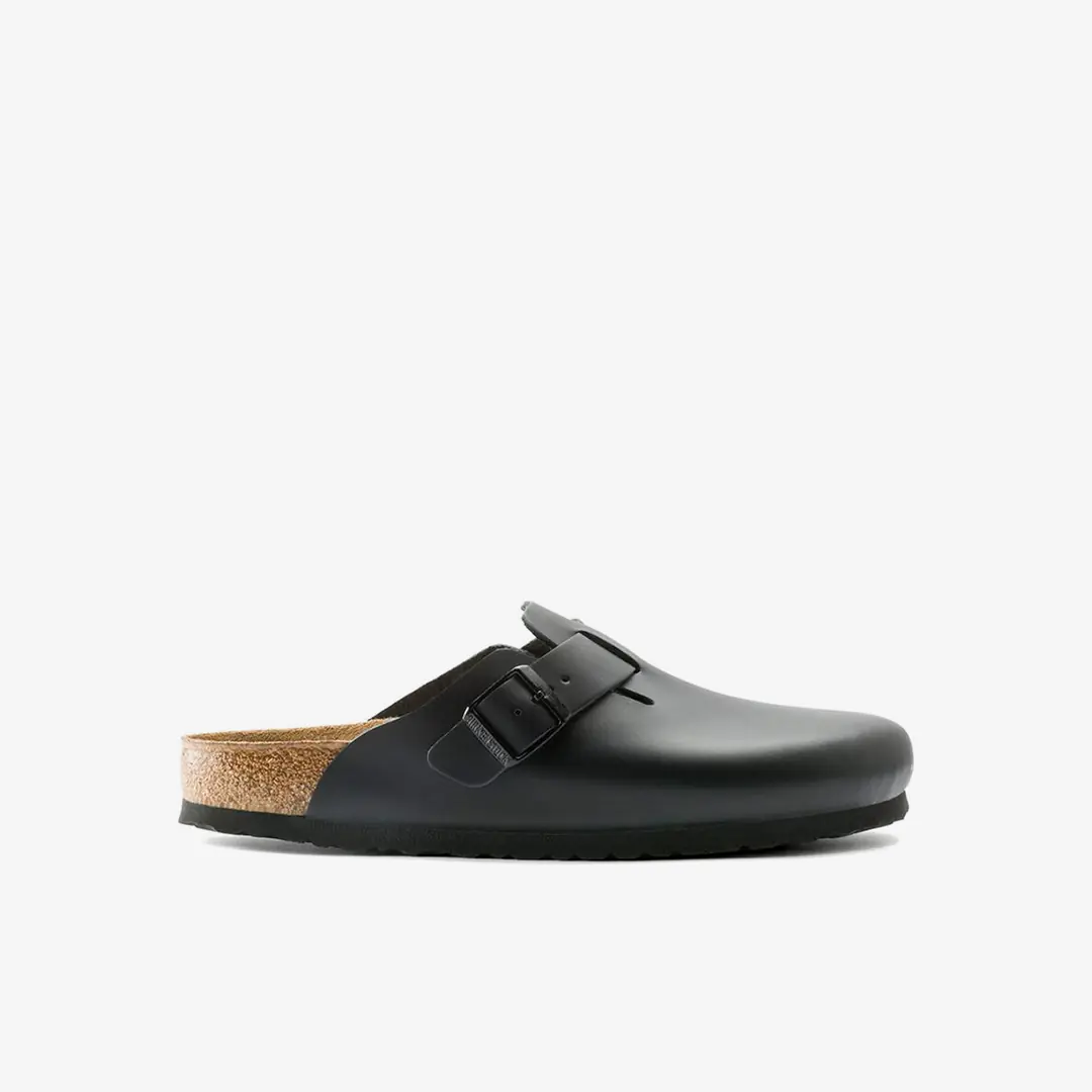 Birkenstock Boston Erkek Kapalı Ev Terliği - Siyah