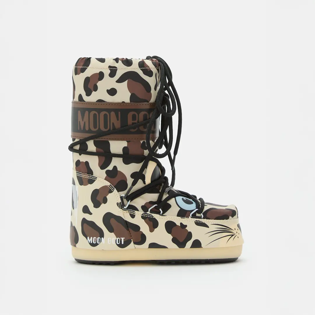 Moon Boot Icon Junior Animal Kız Çocuk Kar Botu - Desenli