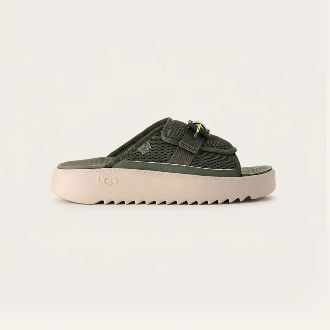 Ugg Maxxer Slide 2.0 Erkek Bantlı Terlik - Yeşil