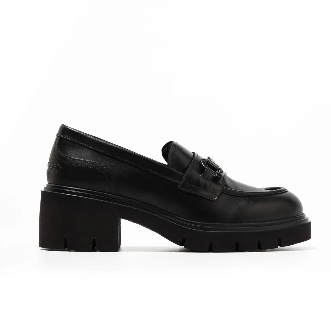 NeroGiardini  Kadın Topuklu Loafer - Siyah