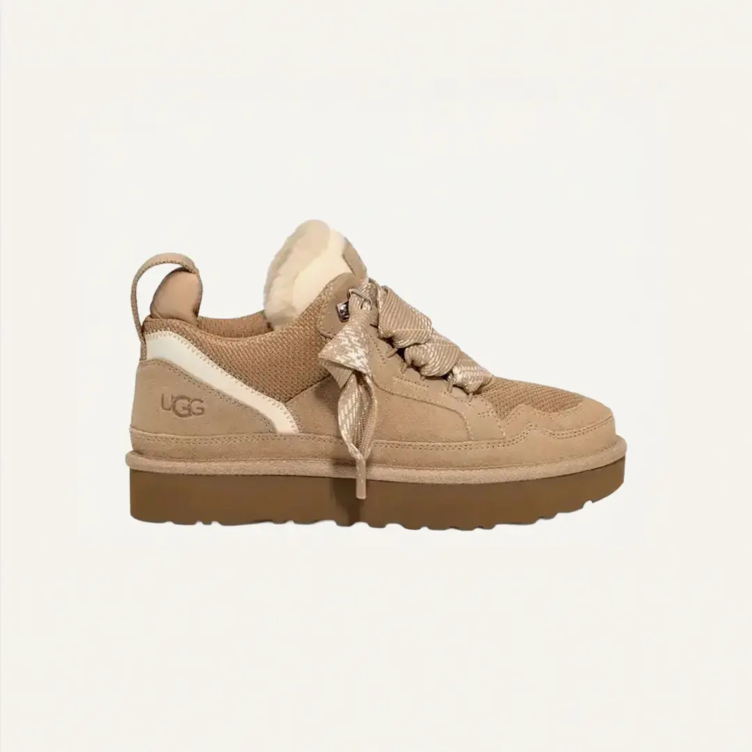 Ugg Lowmel Kadın Kalın Taban Sneaker - Bej