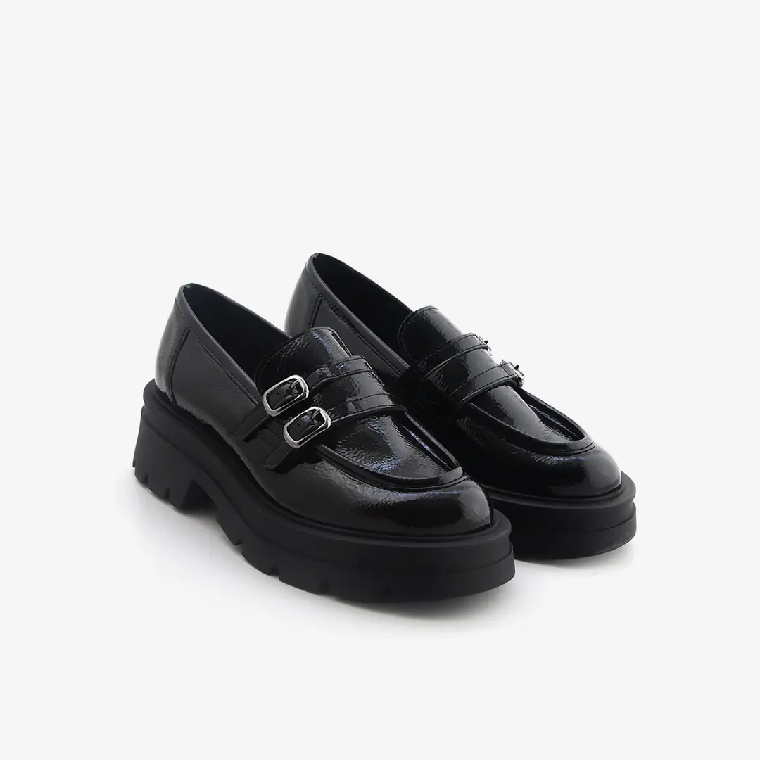 Comart  Kadın Çift Tokalı Loafer
