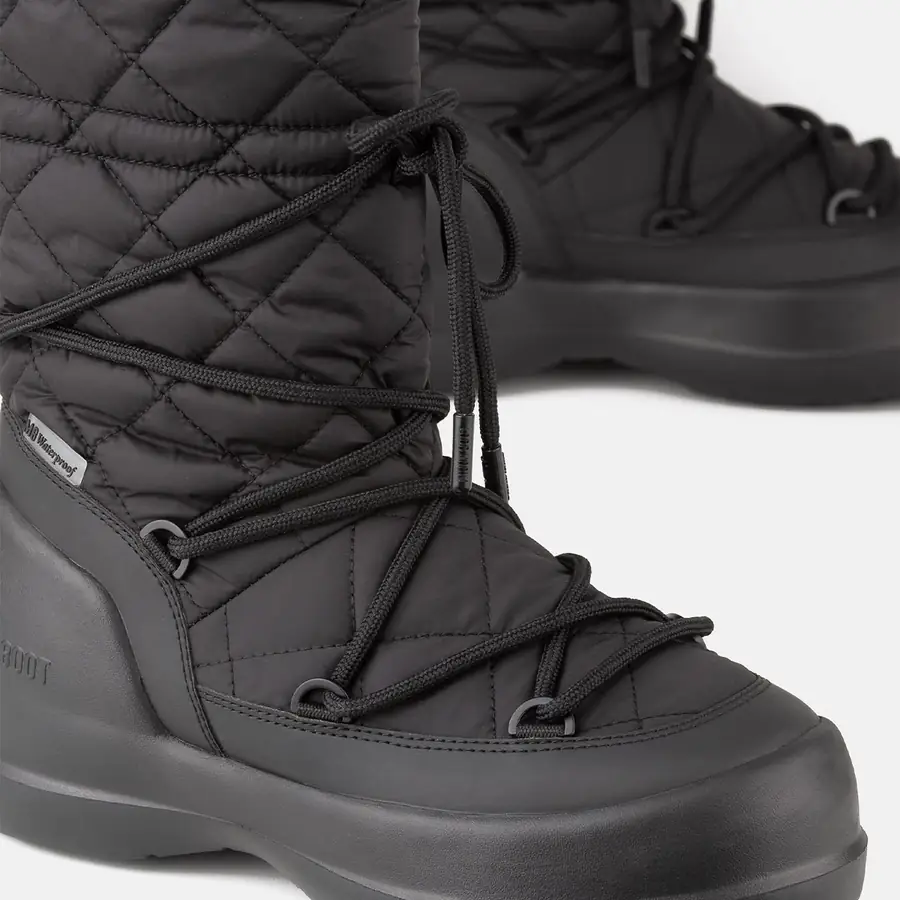 Moon Boot Mezzalluna Quilted Hight Boot Wp Kadın Bağcıklı Kar Botu