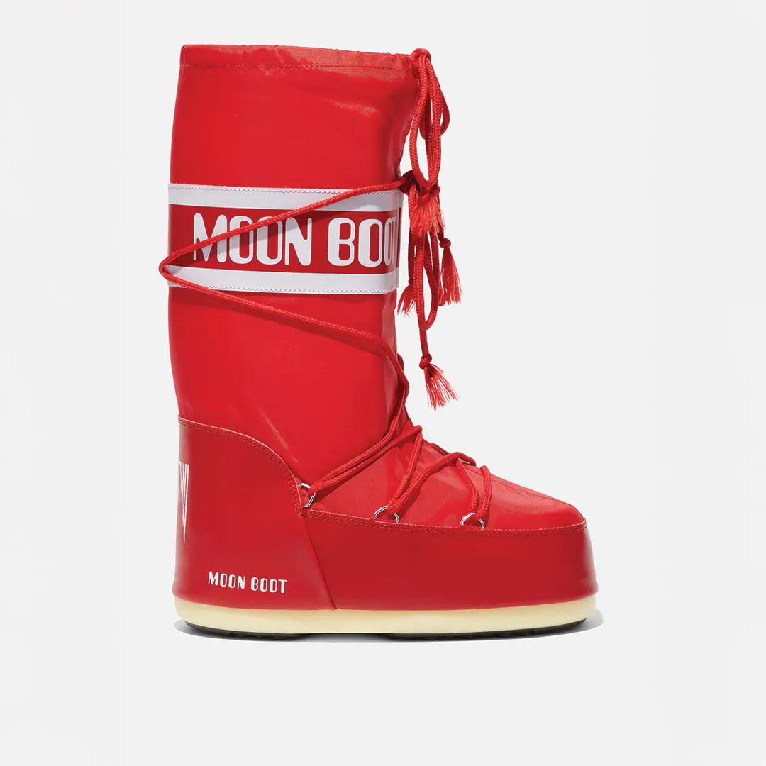 Moon Boot Nylon Erkek Çocuk Kar Botu - Kırmızı