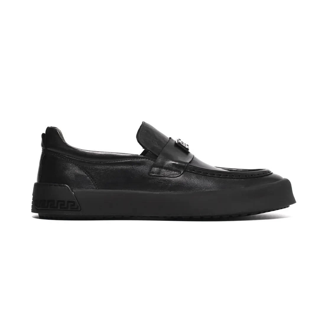 John May  Erkek Tokalı Loafer - Mat Siyah