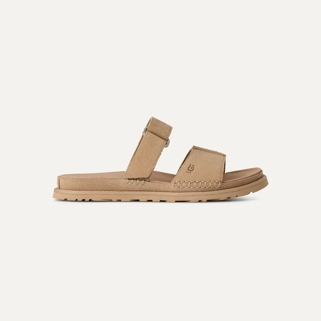 Ugg W GOLDENGAZE SLIDE Kadın Çift Bantlı Terlik - Koyu Bej