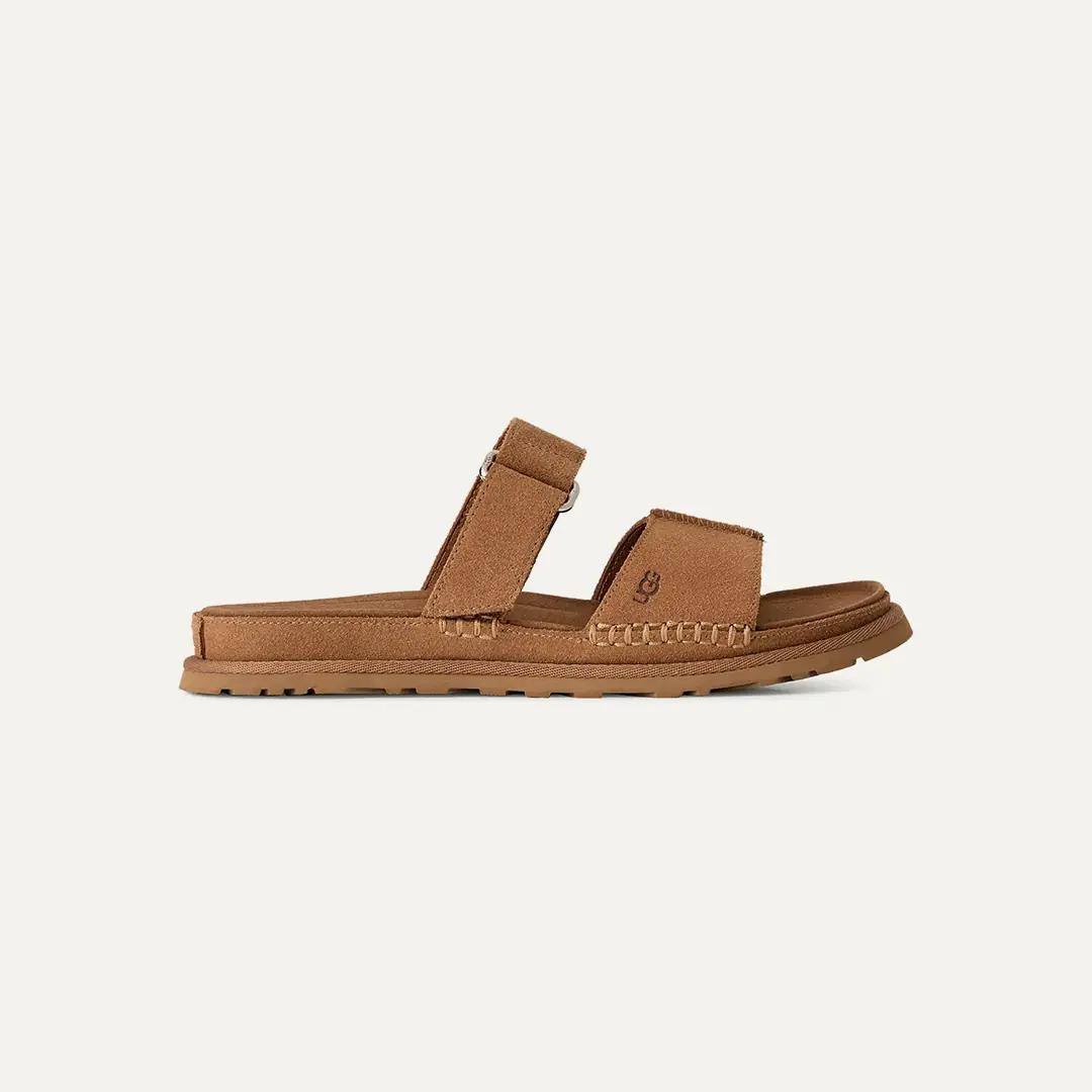 Ugg W GOLDENGAZE SLIDE Kadın Çift Bantlı Terlik - Taba