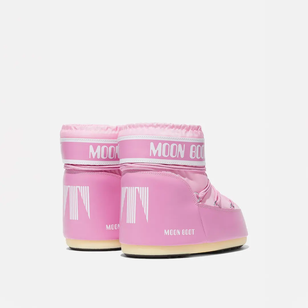 Moon Boot Icon Low Nylon Kız Çocuk Kar Botu - Pembe