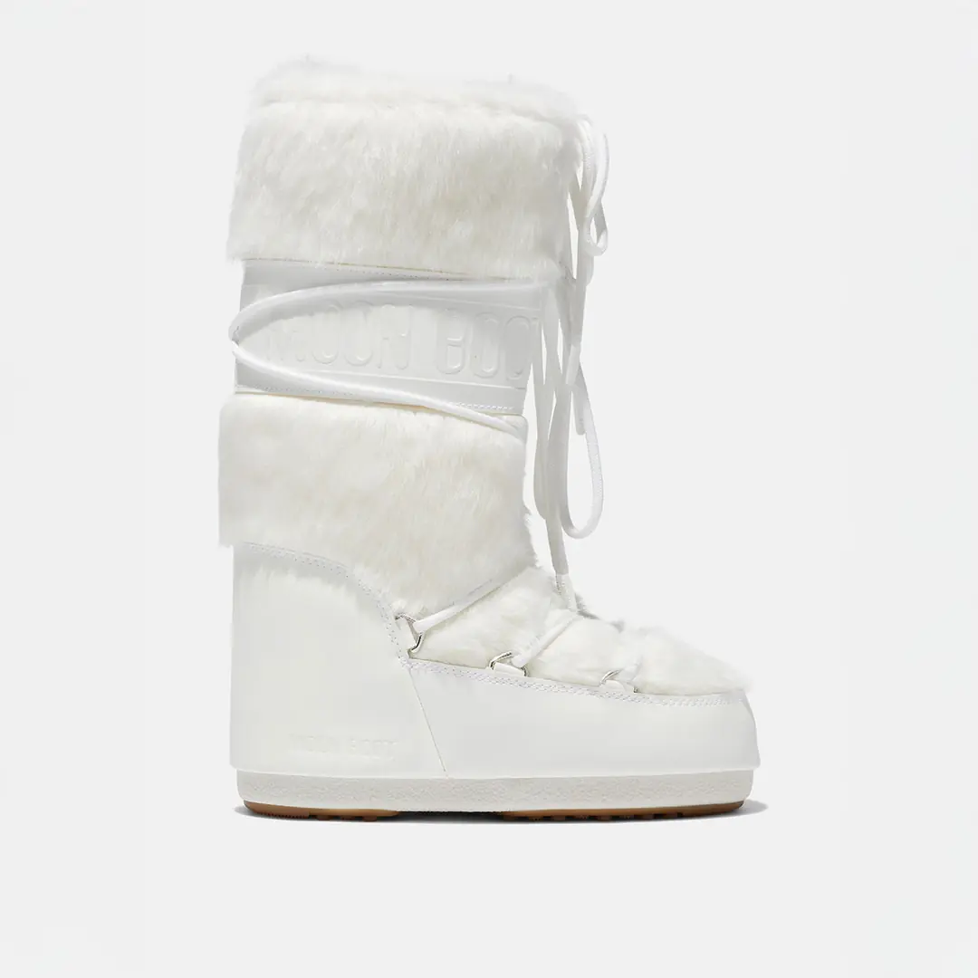 Moon Boot ICON FAUX FUR Kadın Kar Botu - Beyaz
