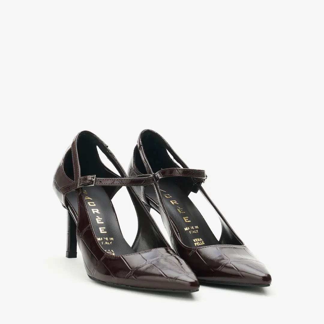 Nacree  Kadın Stiletto - Koyu Kahverengi