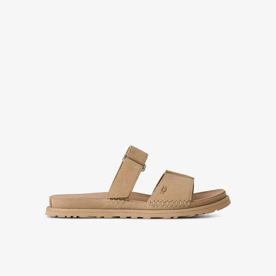 Ugg W GOLDENGAZE SLIDE Kadın Çift Bantlı Terlik - Koyu Bej