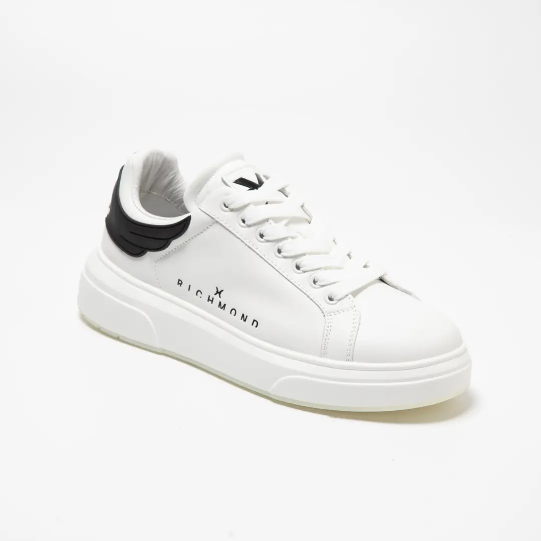 John Richmond  Erkek Kalın Taban Sneaker - Beyaz