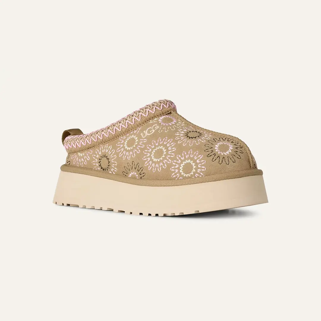 Ugg Tazz Sun Stitch Kadın Kapalı Terlik - Koyu Bej
