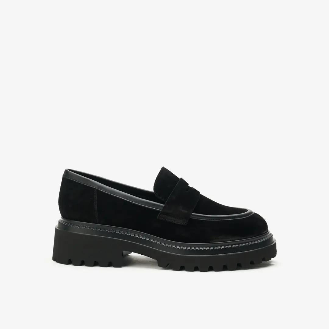 Frau  Kadın Kalın Tabanlı Loafer - Siyah