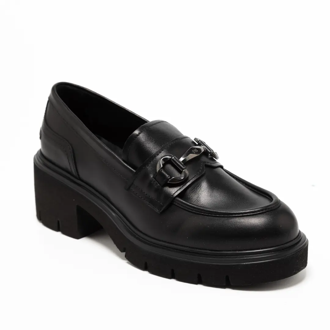 NeroGiardini  Kadın Topuklu Loafer - Siyah