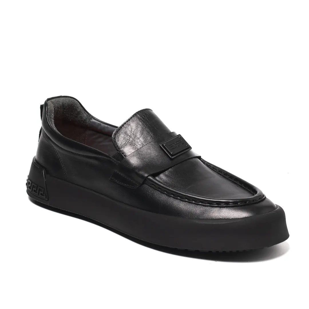 John May  Erkek Tokalı Loafer - Mat Siyah