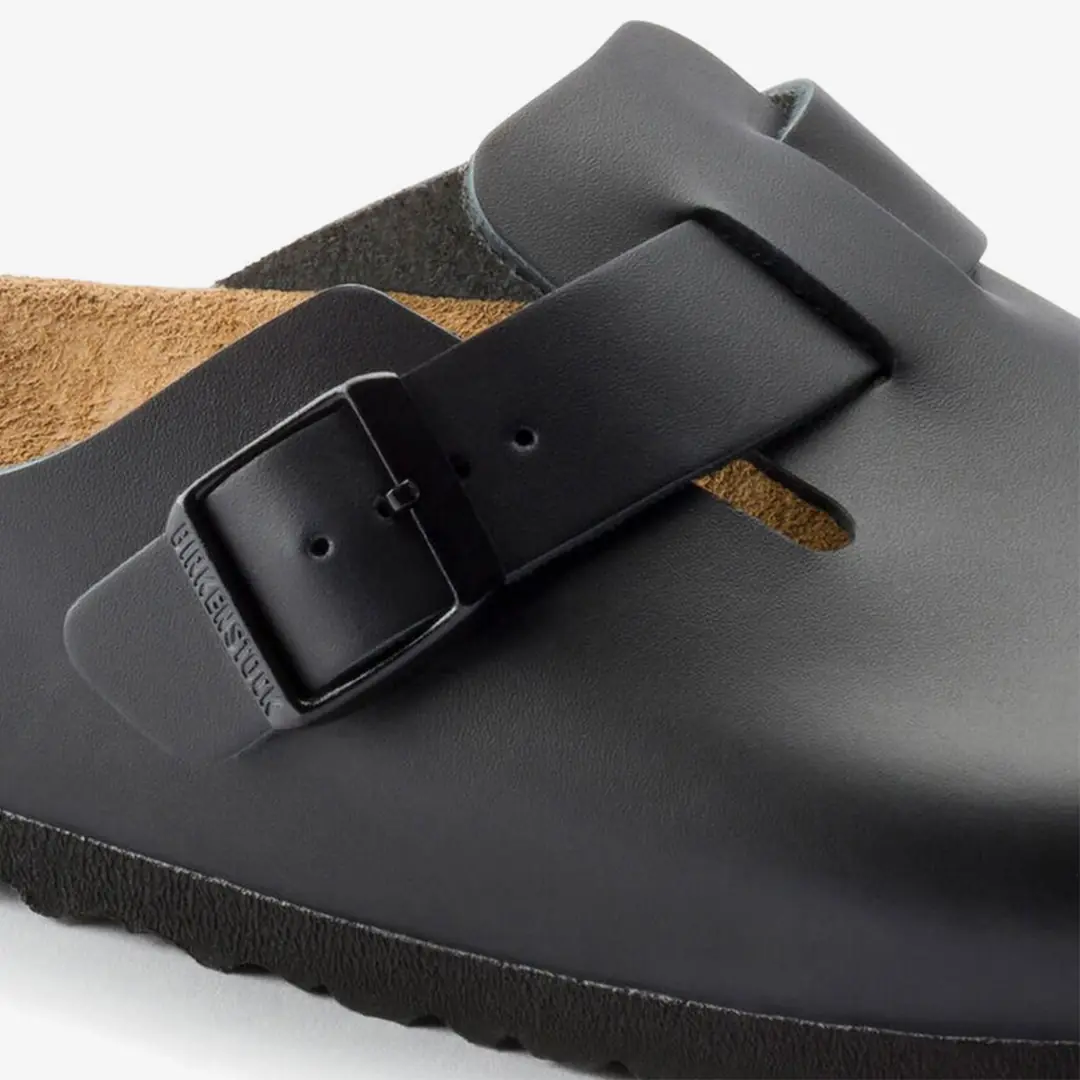 Birkenstock Boston Erkek Kapalı Ev Terliği - Siyah