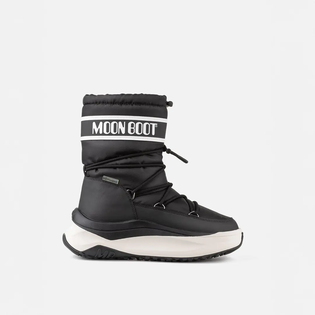 Moon Boot Moon247 Erkek Kar Botu - Siyah Beyaz