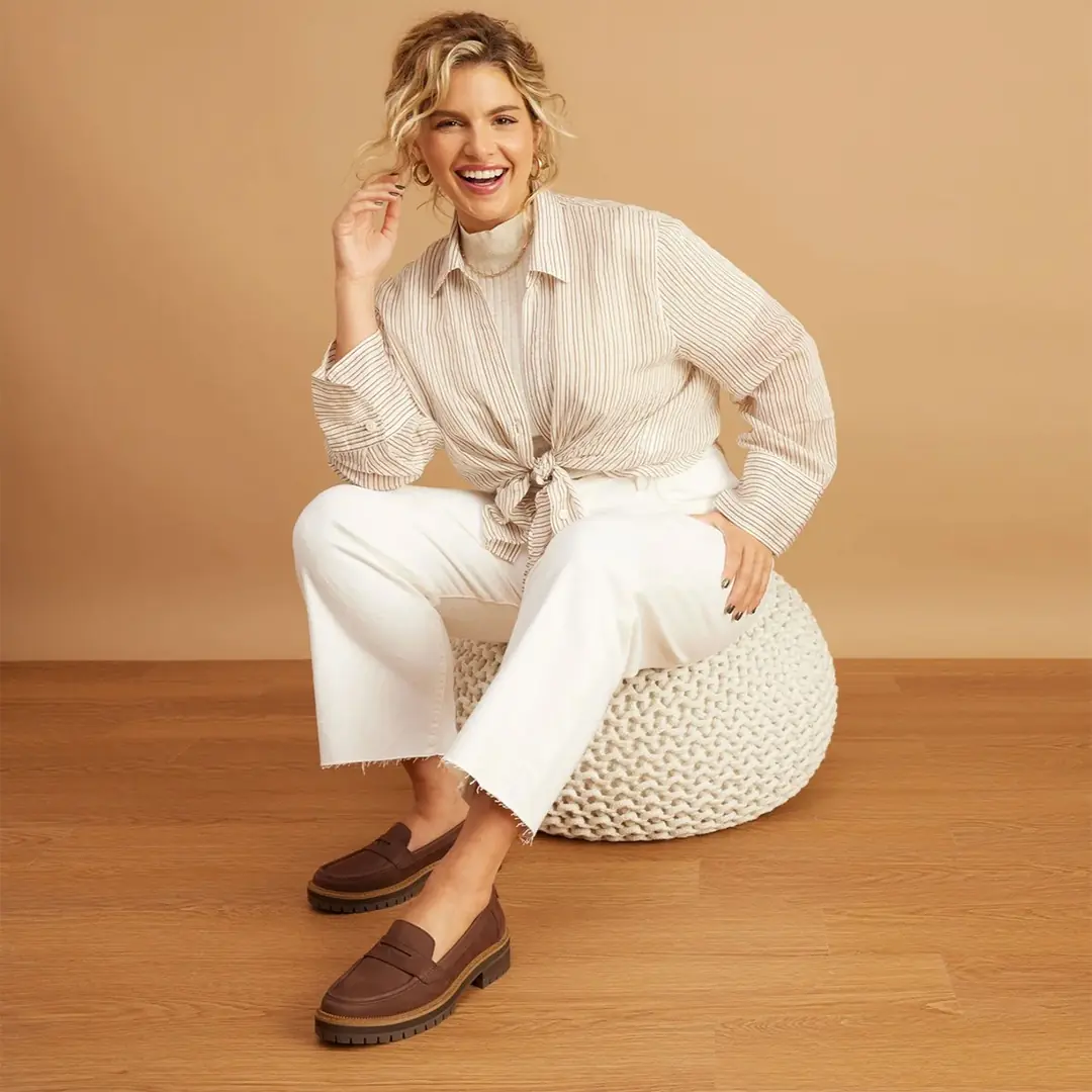 Toms CARA Kadın Kalın Tabanlı Loafer - Kahverengi