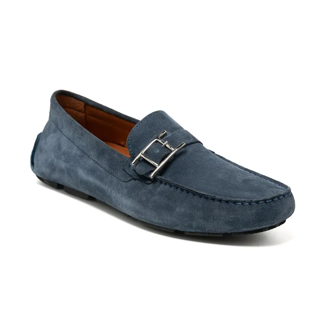 Giuseppe Mengoni  Erkek Tokalı Loafer - Lacivert