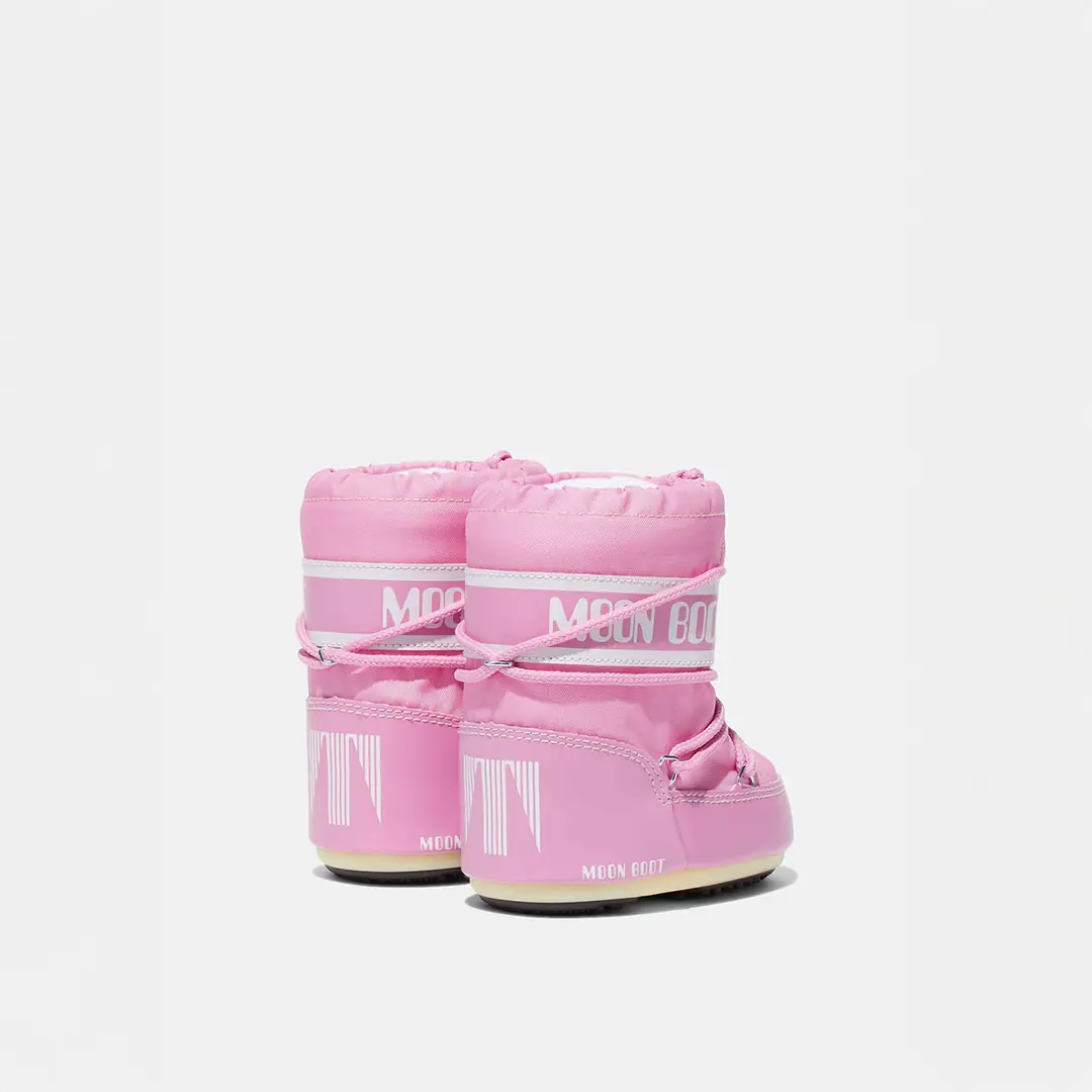 Moon Boot Mini Nylon Kız Çocuk Kar Botu - Pembe