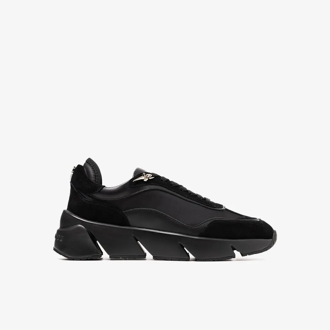 Paciotti CALF/Suede Erkek Sneaker - Mat Siyah