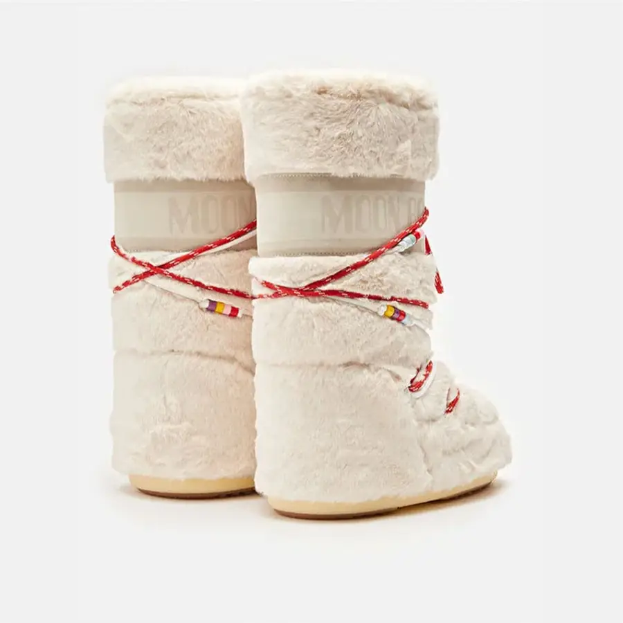 Moon Boot ICON FAUX FUR BEADS Kadın Kar Botu