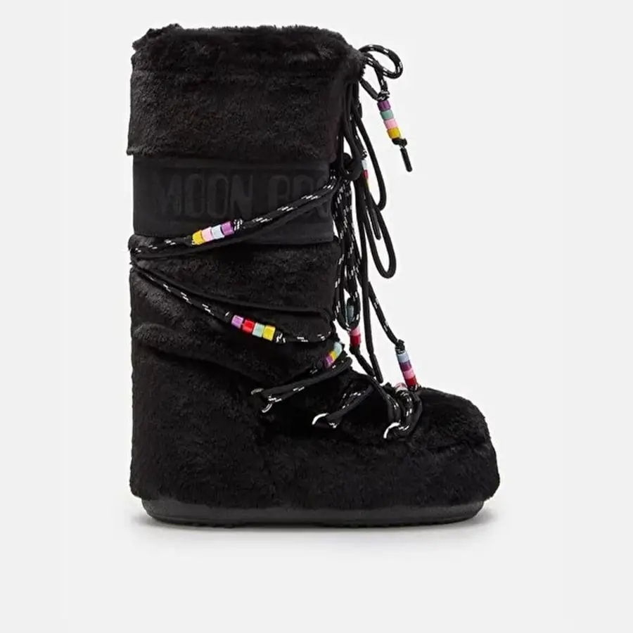 Moon Boot ICON FAUX FUR BEADS Kadın Kar Botu
